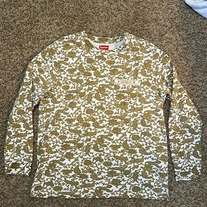 Supreme Longsleeve Floral Shirt Mens L